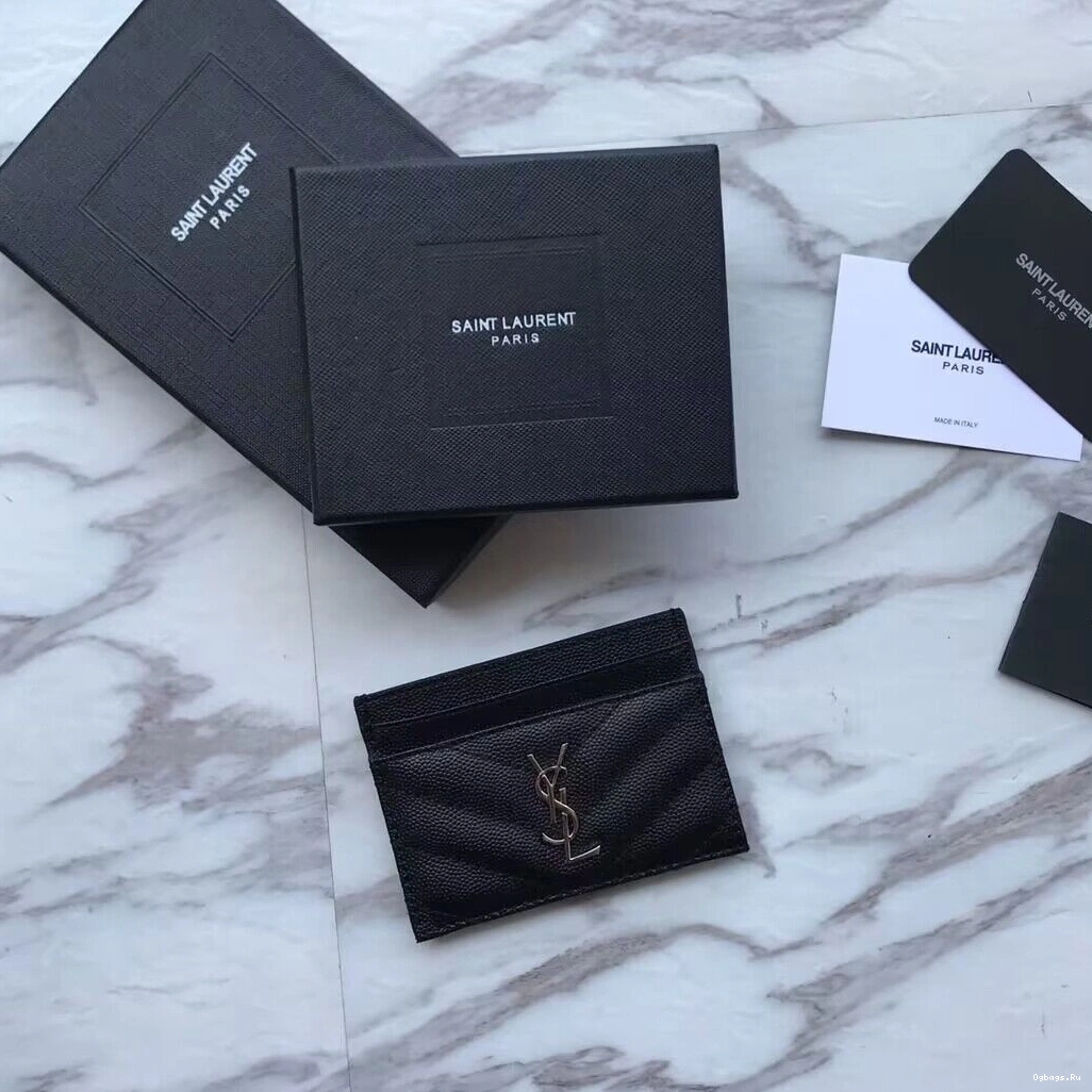 MATELASSÉ CASE CASSANDRE CARD YSL 0817